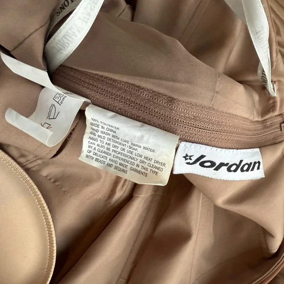 Jordan Beige A-Line Gown | Size 16 - Picture 7 of 10